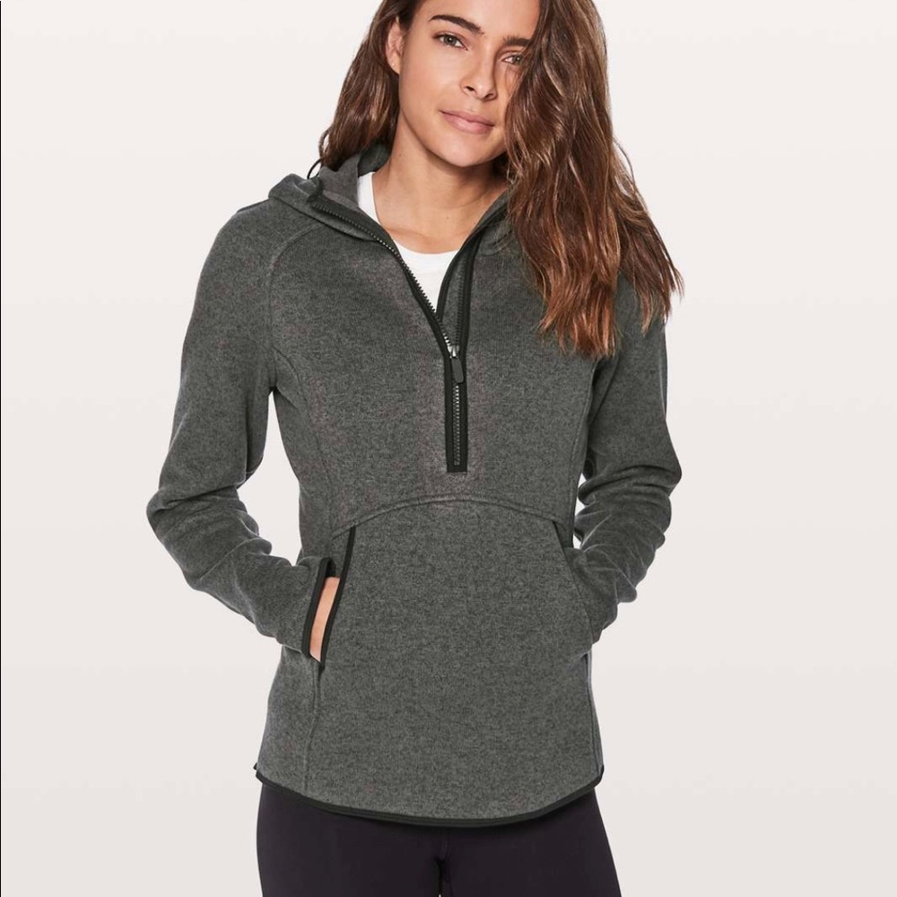 Lululemon Gray Fleece Hoodie